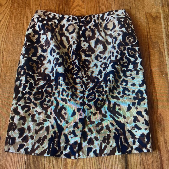 Women's Tan and Brown Skirt - Picture 2 of 3